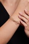 Heliophilia Silver Pulsera de Metal Dorada Ajustable